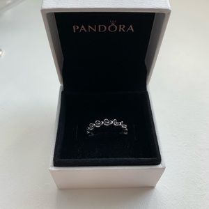 Pandora silver floral elegance ring